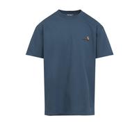 Carhartt Wip- S/S American Script T-Shirt- Tops- Hombre- Azul- L- S/S American Script T-Shirt