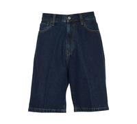 Carhartt Wip- Shorts de Denim con Lavado de Piedra Abrasiva- Shorts- Hombre- Azul- W28- Shorts de Denim con Lavado de Piedra Abrasiva