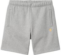 Carhartt WIP - Shorts de protección - Chase Sweat Short Grey Heather / Gold - Talla L - Gris Gris L