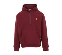 Carhartt Wip- Sudadera con Capucha American Script- Sweatshirts & Hoodies- Hombre- Rojo- L- Sudadera con Capucha American Script