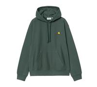 CARHARTT WIP Sudadera con capucha American Script, verde col rizada, Verde col rizada, L