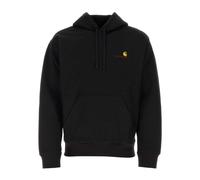 Carhartt Wip - Sudadera negra con capucha y estampado americano - Sweatshirts & Hoodies - Hombre - Negro - S -