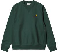 Carhartt WIP - Sudaderas - American Script Sweat Kale Green de Algodón - Talla M - Verde Verde M
