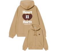 Carhartt WIP - Sudaderas - Hooded Heart II Hartt Sweat Jacket Dusty H Brown - Talla M - Marrón Marrón M