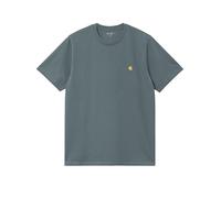 Carhartt WIP - Camisetas - S/S Chase T-Shirt Cozy Blue / Gold - Talla S - Azul Azul S