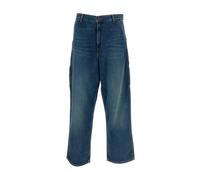 Carhartt Wip- W' Brandon Single Knee Pant- Jeans- Mujer- Azul- S- W' Brandon Single Knee Pant