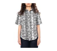 Carhartt Wip - W' S/S Snake Camo Shirt - Blouses & Shirts - Mujer - Negro - M -