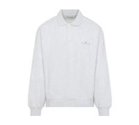 Carhartt Wip- Sudadera con Cuello Redondo y Bordado Gráfico- Sweatshirts & Hoodies- Hombre- Gris- S- Sudadera con Cuello Redondo y Bordado Gráfico