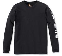 Carhartt Workwear Logo Camisa de manga larga para damas, negro, Talla XS