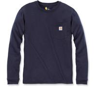 Carhartt Workwear Pocket Camisa de manga larga de mujer, Azul marino, Talla M