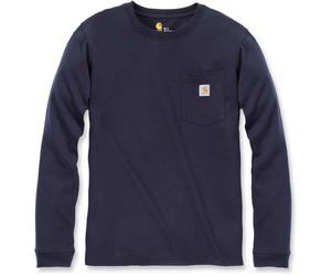 Carhartt Workwear Pocket Camisa de manga larga de mujer, Azul marino, Talla XL