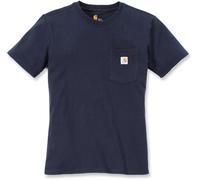 Carhartt Workwear Pocket Camiseta de mujer, Azul marino, Talla XS