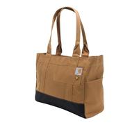 Carhartt Zip, Durable Water-Resistant Tote Bag with Zipper Closure, Mano Unisex Adulto, Bolsa Horizontal Brown, Talla única
