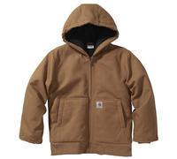 Carhartt Zip Front Flannel Quilt Lined Hooded Active Jac Forro de franela con cremallera frontal y capucha Active Jac Niños