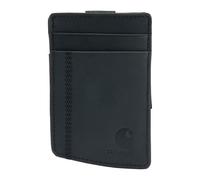 Carhatt - Cartera Casual de Cuero con Bolsillo Frontal para Hombre, Color Negro (Bolsillo Delantero), Talla única