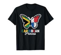 Caribbean Jamaican Haitian Princess Island Royalty Vibes Camiseta