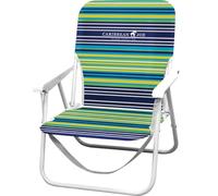 Caribbean Joe CJ-7720BLST Silla de Playa Plegable con Correa de Transporte, a Rayas