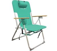 Caribbean Joe CJ-7779TEAL - Silla de Playa Plegable (5 Posiciones), Color Azul