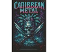 Caribbean Metal Dot Grid Pirate Journal - Skull with Crown, Stormy Seas & Lightning: 6x9 Dotted Notebook for Musicians, Artists, Gothic Aesthetic Fans, and Metalheads