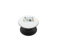 Caribe, Arena Blanca y Vela - Vacaciones Islas Caicos PopSockets PopGrip Adhesivo