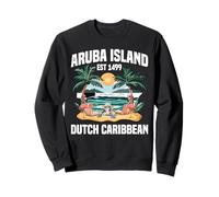 Caribe Vacaciones Fan Holandés Turístico Viaje Isla Aruba Sudadera