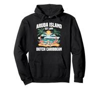 Caribe Vacaciones Fan Holandés Turístico Viaje Isla Aruba Sudadera con Capucha