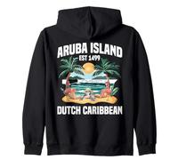 Caribe Vacaciones Fan Holandés Turístico Viaje Isla Aruba Sudadera con Capucha