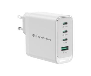 Caricatore pd usb 4-porte 100w gan, 3x usb-c, 1x usb-a, qc 3.0, pps, p