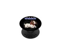 Caricatura Boer Cabra Granja Animal Amante Lindo Cabras PopSockets PopGrip Adhesivo