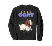 Caricatura Boer Cabra Granja Animal Amante Lindo Cabras Sudadera