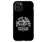 Caricatura de Coche clásico de Hotrod Heaven Muscle Car Garage de EE. UU. Carcasa para iPhone 11 Pro