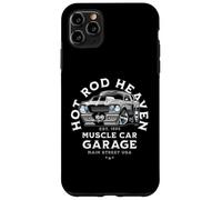 Caricatura de Coche clásico de Hotrod Heaven Muscle Car Garage de EE. UU. Carcasa para iPhone 11 Pro MAX