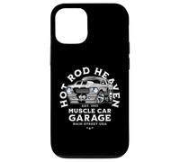 Caricatura de Coche clásico de Hotrod Heaven Muscle Car Garage de EE. UU. Carcasa para iPhone 12/12 Pro