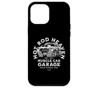Caricatura de Coche clásico de Hotrod Heaven Muscle Car Garage de EE. UU. Carcasa para iPhone 12 Pro MAX