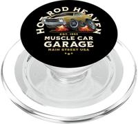 Caricatura de Coche clásico de Hotrod Heaven Muscle Car Garage de EE. UU. PopSockets PopGrip para MagSafe