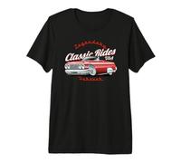 Caricatura de Coche Classic Rides USA Forever Camiseta Premium