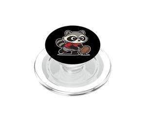 Caricatura De Preparación De Patada De Mapache De Rugby PopSockets PopGrip para MagSafe