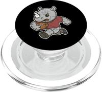 Caricatura de Rugby Rhino Carga PopSockets PopGrip para MagSafe