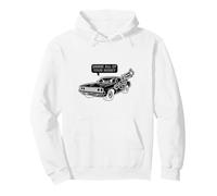 Caricatura Genial con diseño de Muscle Car de los 70 con diseño de Gimme All of Your Money Sudadera con Capucha