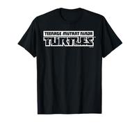 Caricatura Retro con Logotipo clásico de TMNT Teenage Mutant Ninja Turtles Camiseta