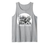 Caricatura Retro de TMNT Teenage Mutant Ninja Turtles Power Pose Camiseta sin Mangas