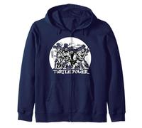 Caricatura Retro de TMNT Teenage Mutant Ninja Turtles Power Pose Sudadera con Capucha