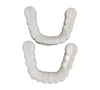 Carillas de dientes de resina cómodas dentaduras cubierta de dientes extraíble reutilizable superior inferior