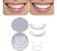 Carillas Dentales Instantáneas, 1 Piezas, Dientes Postizos Superiores y Inferiores, Dentaduras Postizas Temporales, Dientes Cosméticos Carillas Instantáneas Perfecta, Dentadura de Sonrisa