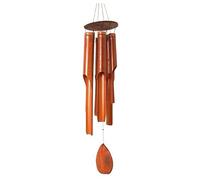 Carillón Campanas de Viento Madera de Coco y Bambú Hecho a Mano 40 cm