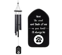 Carillón de viento conmemorativo para mascotas, regalos conmemorativos para la pérdida de condolencias del perro, regalos de duelo del perro, campanillas de viento, recuerdo del perro para que el perro fallezca, en memoria del perro