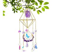 Carillón de viento - Crystal, 46cm Colorful Hanging Sun Catcher | Decorativo Crystal Windchime Ornament, Home And Garden Accent For Outdoor, Dormitorios, Terrace, Patio, Patio, Balcony, Patio, Patio