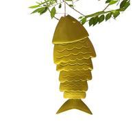 Carillón de Viento de, carillón de Viento Koi - Campanas de Vintage con decoración de Peces Koi de Metal | Carillón de de jardín de Peces de Metal Creativo para Adornos del hogar