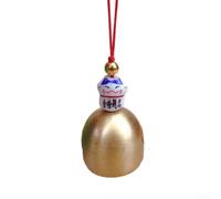 Carillón de viento de cobre con colgante de gato de la suerte para decoración de timbre y seguridad, adecuado para mejorar el ambiente del hogar y eventos (A)