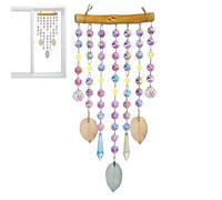Carillón de viento de cristal atrapasueños, atrapasueños para ventana | Decoración de atrapasueños de carillón de viento de cristal,Colgante colgante de atrapasol, carillón de viento colgante para pla